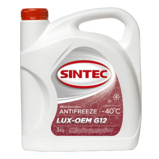 АНТИФРИЗ Red(крас) G12 SINTEC LUX  3 кг***