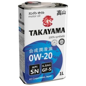 Масло  0w20 TAKAYAMA  ILSAC GF-5  SN  1л металл