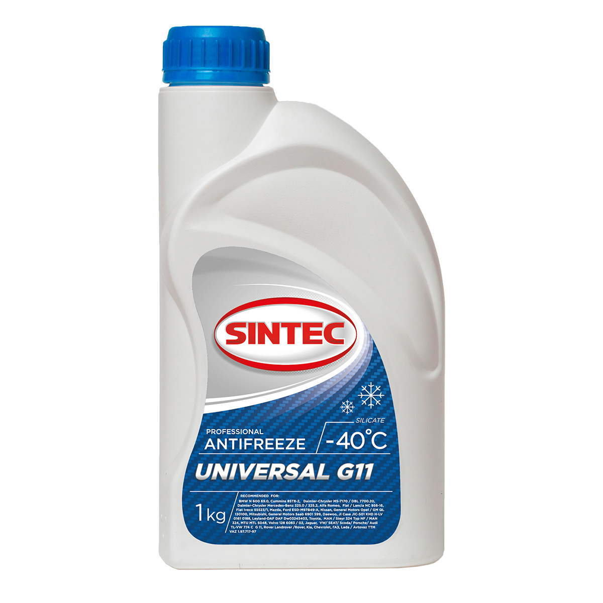 АНТИФРИЗ Blue(син) G11 SINTEC UNIVERSAL 1кг