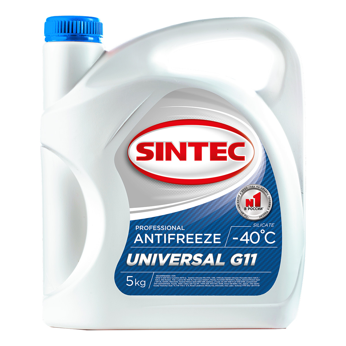 АНТИФРИЗ Blue(син) G11 SINTEC UNIVERSAL 5кг