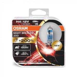Лампа HALOGEN OSRAM H4 12V 60/55W NB +200! 2шт