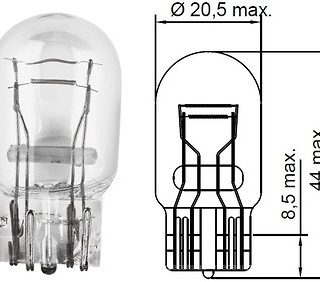 Лампа Tesla W21/5W-12V 21/5W-W3X16Q 5XFS10LF 1шт