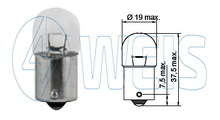 Лампа Tesla R5W - 24V 5W BA15S