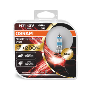 Лампа HALOGEN OSRAM H7 12V 55W NB +200! 2шт