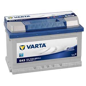 Аккумулятор 72 AH 680A Blue -+ низк E43 Varta