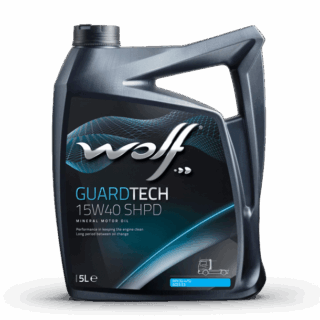 Масло Wolf 15W40 GUARDTECH SHPD CG-4/SJE3 5л