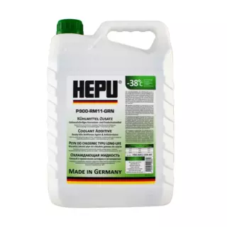 Антифриз HEPU G11 Green/Зеленый -38°C 5л