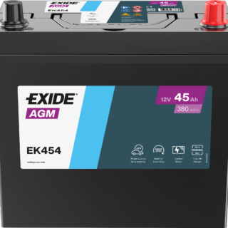 Аккумулятор 45 Ah 380A (- +) Asia J EXIDE AGM